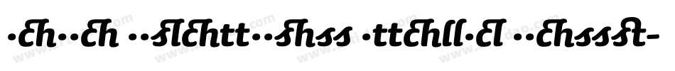 Sauna Ligatures Italic Swash字体转换